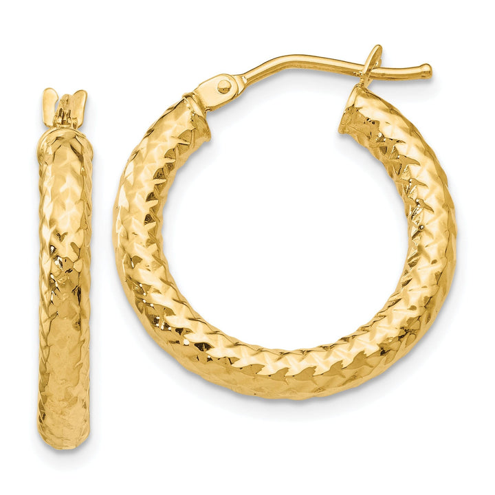 14k Yellow Gold Forever Lite Hoop Earrings