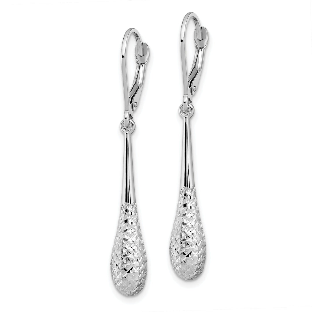 14k White Gold Dangle Earrings