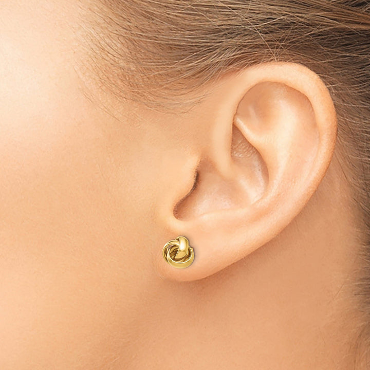 14k Yellow Gold Post Earrings