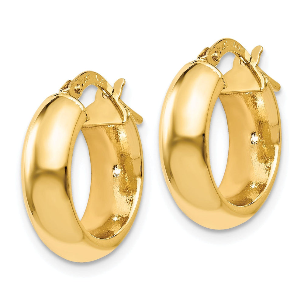 14k Yellow Gold Hoop Earrings