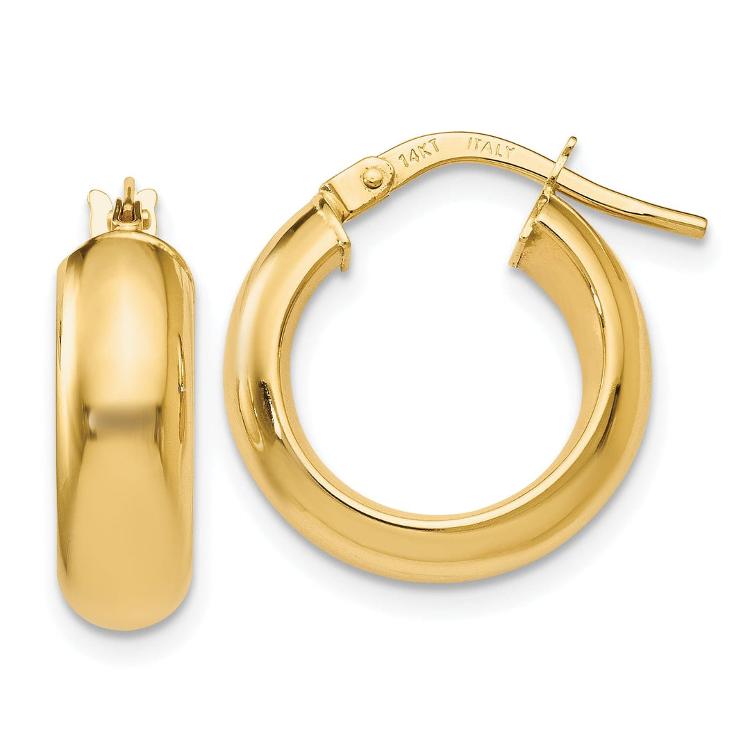 14k Yellow Gold Hoop Earrings