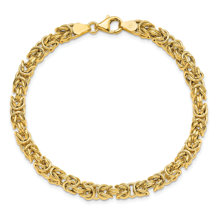 14k Yellow Gold Polished Fancy Link Bracelet