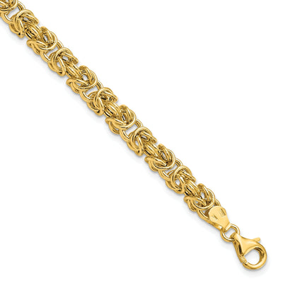 14k Yellow Gold Polished Fancy Link Bracelet at $ 726.72 only from Jewelryshopping.com