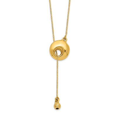 Leslie 14k Yellow Gold Polished Y-Drop Necklace at $ 212.79 only from Jewelryshopping.com