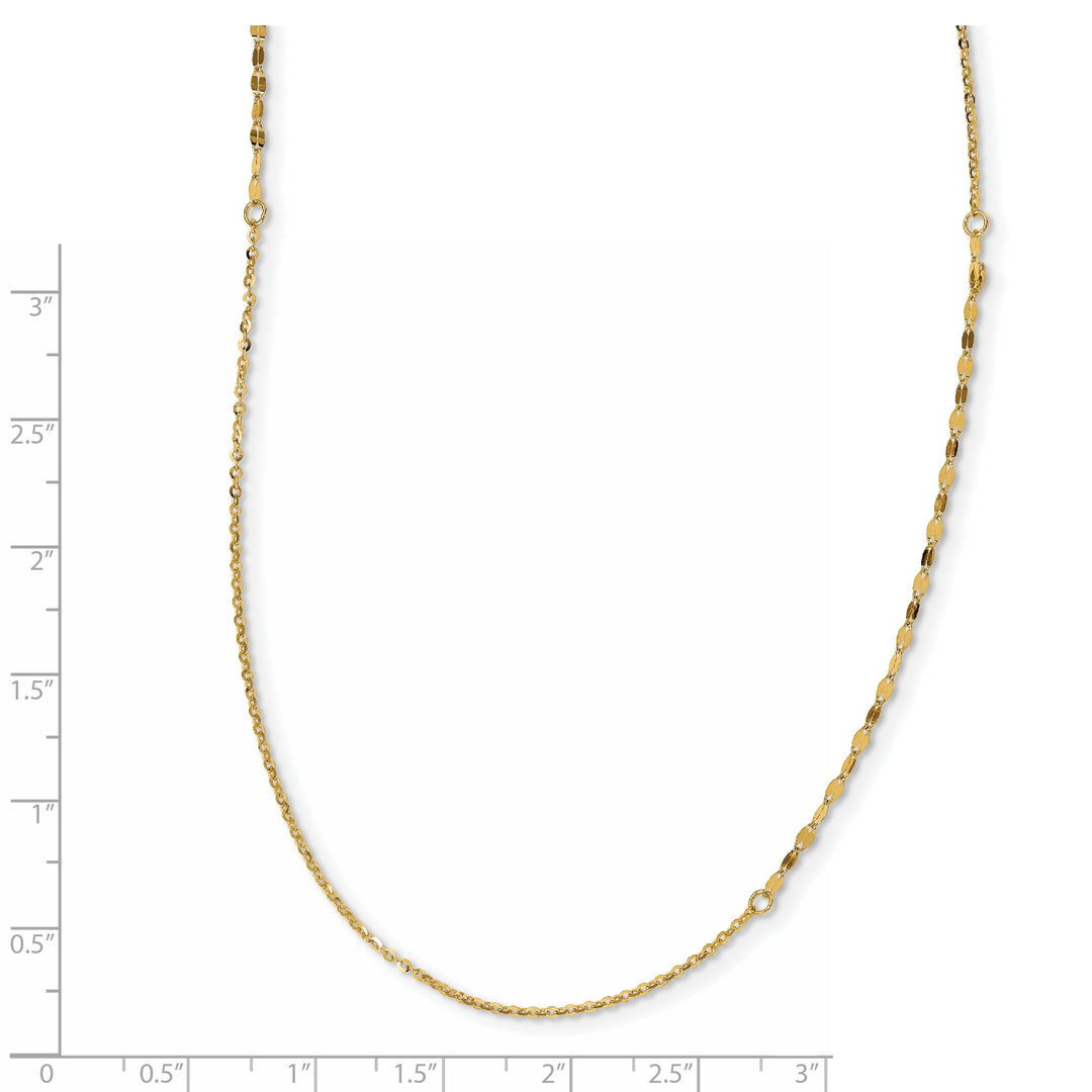 Leslie 14k Yellow Gold Polished Fancy Necklace