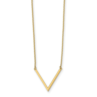 14k Yellow Gold Polished Necklace at $ 305.35 only from Jewelryshopping.com