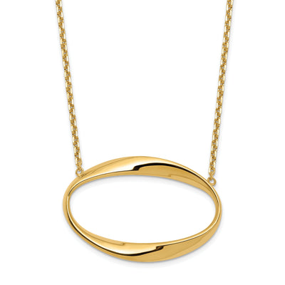 Leslie 14k Yellow Gold Polished Necklace at $ 386.31 only from Jewelryshopping.com
