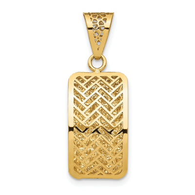 14k Yellow Gold Polished Hollow Fancy Pendant at $ 158.05 only from Jewelryshopping.com
