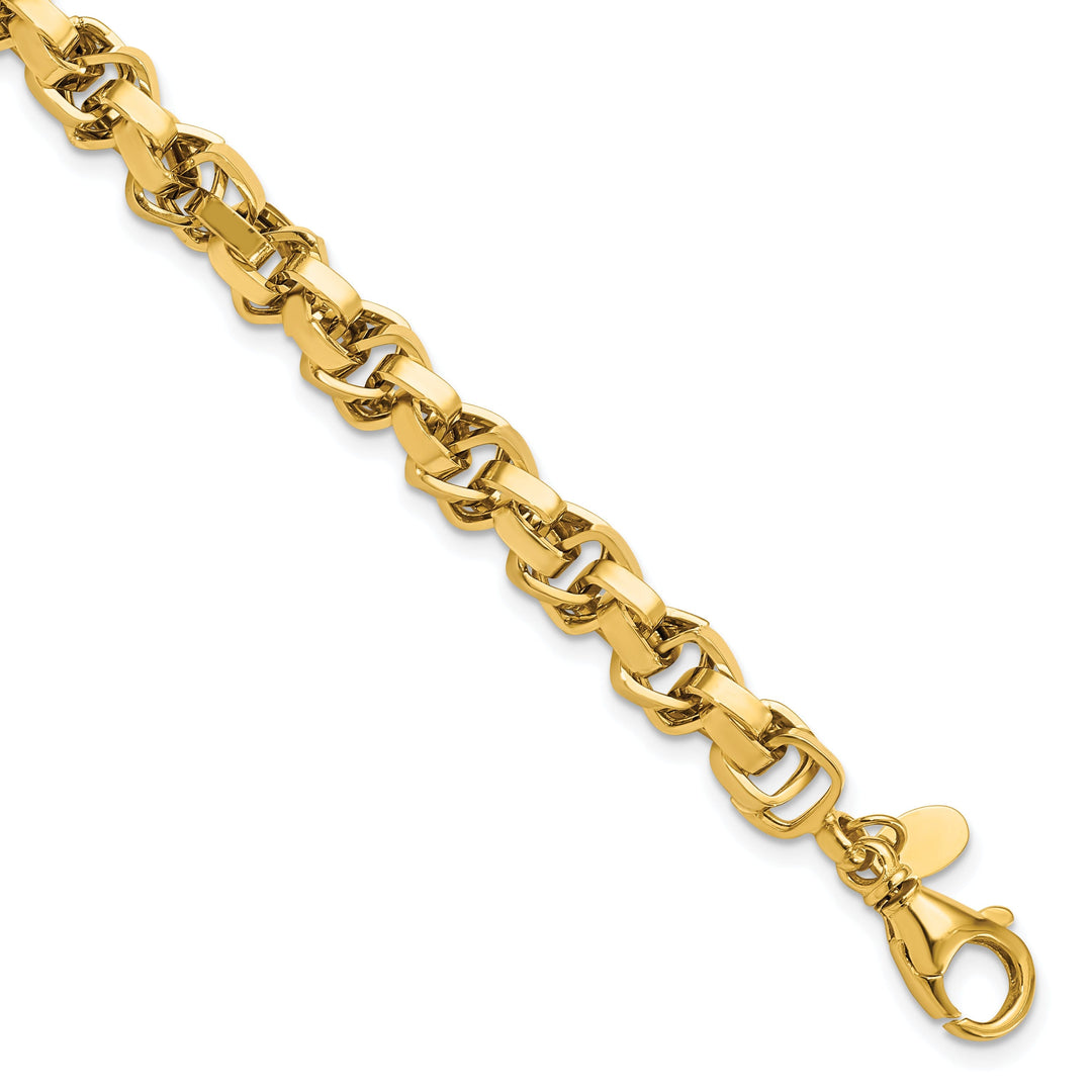 14k Yellow Gold Polished Link Bracelet