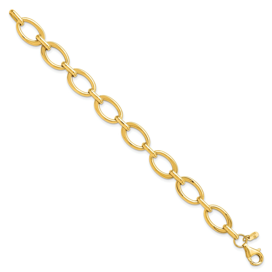 14k Yellow Gold Polished Link Bracelet