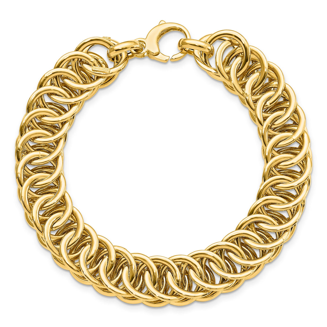 14k Yellow Gold Polish D.C Reversible Bracelet