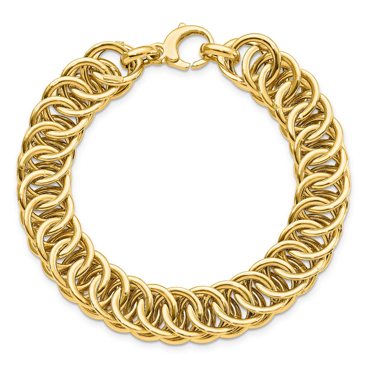14k Yellow Gold Polish D.C Reversible Bracelet