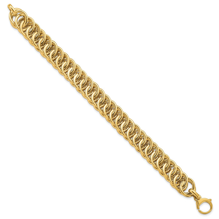 14k Yellow Gold Polish D.C Reversible Bracelet