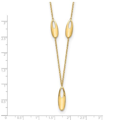 14k Yellow Gold Polished Necklace