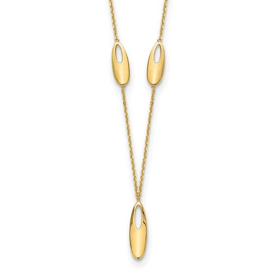 14k Yellow Gold Polished Necklace