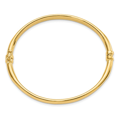 14k Yellow Gold Polished Hinged Bangle at $ 546.77 only from Jewelryshopping.com
