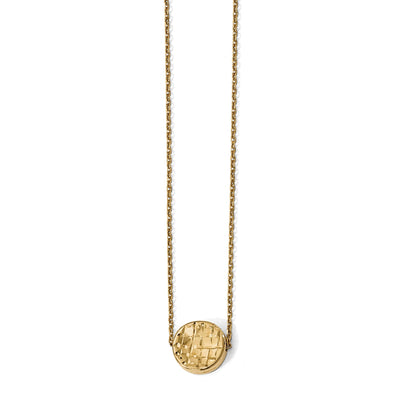 14k Yellow Gold Polished D.C Round Necklace at $ 338.98 only from Jewelryshopping.com