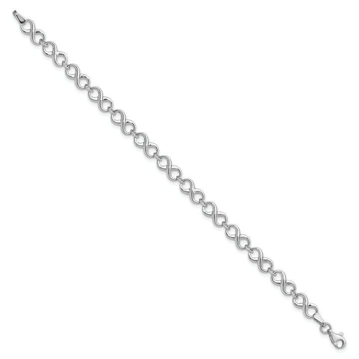 14k White Gold Polished Bracelet