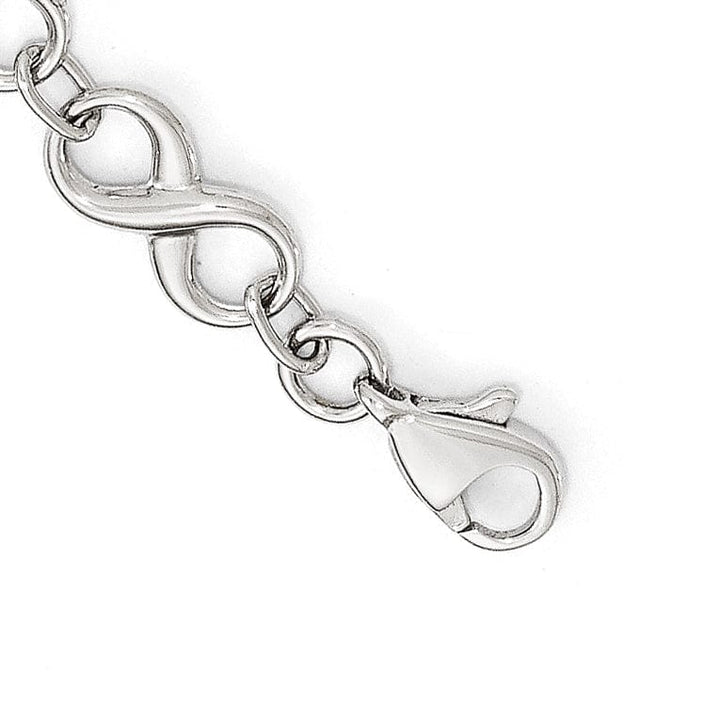 14k White Gold Polished Bracelet