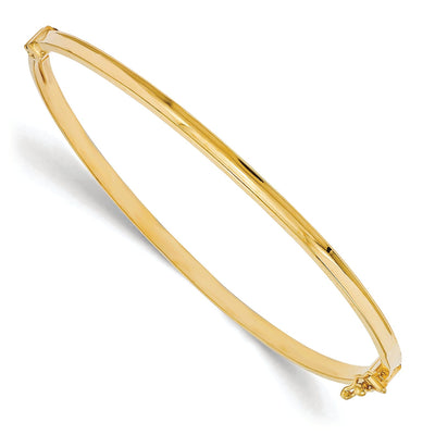 14k Yellow Gold Polished Hinged Bangle at $ 366.11 only from Jewelryshopping.com