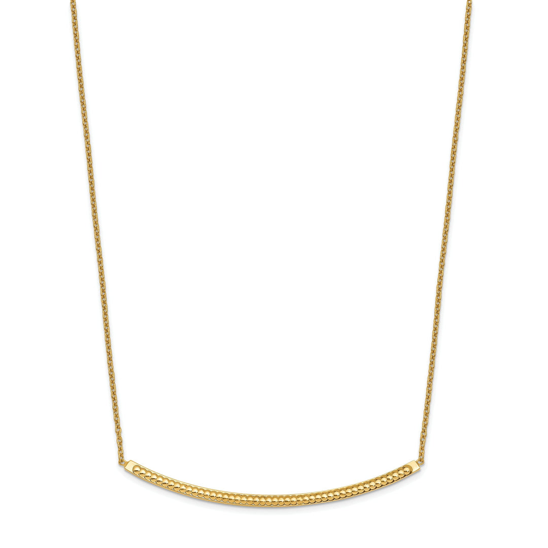 14k Yellow Gold Polished D.C Necklace