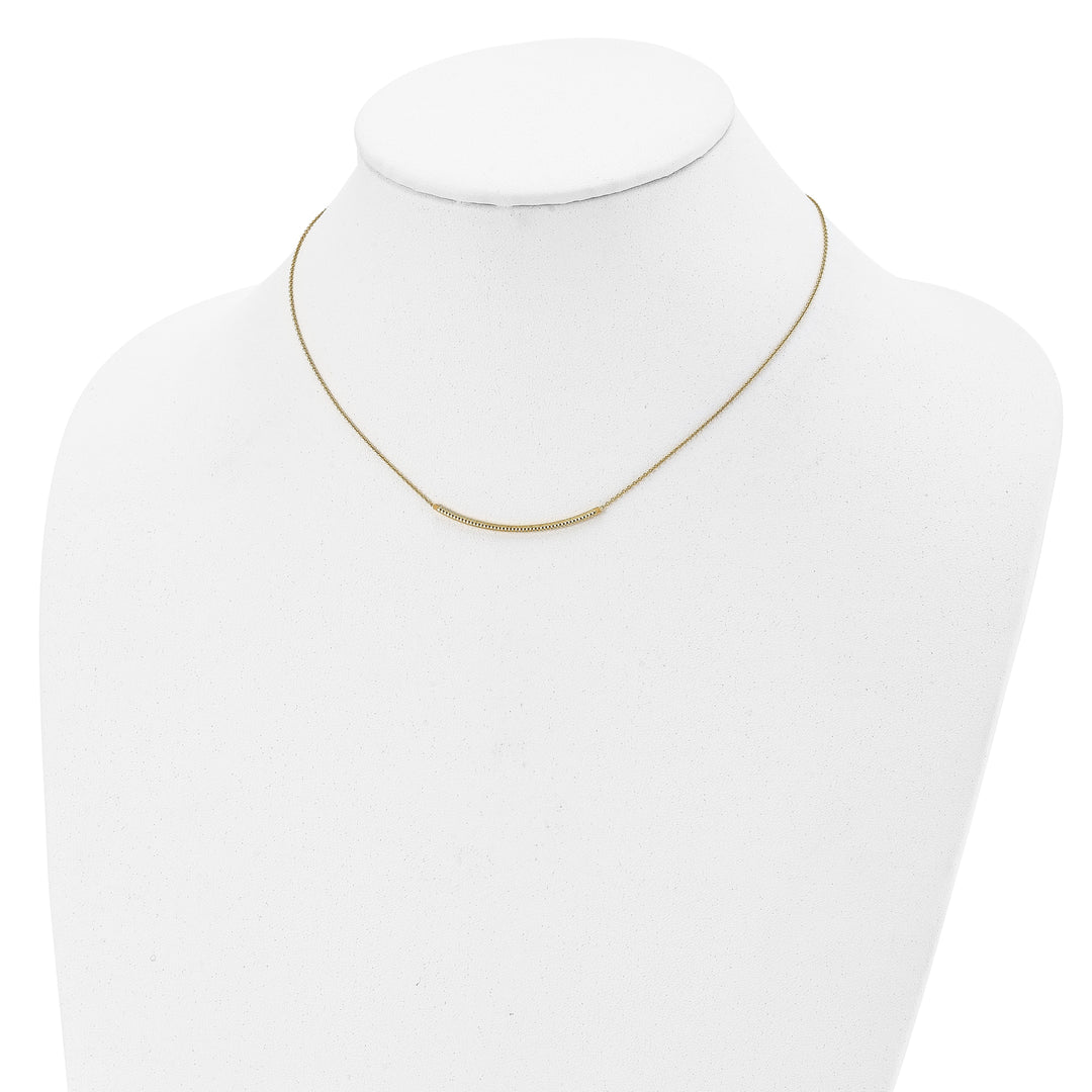 14k Yellow Gold Polished D.C Necklace