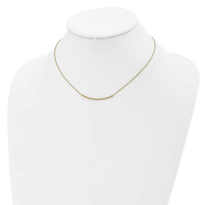 14k Yellow Gold Polished D.C Necklace