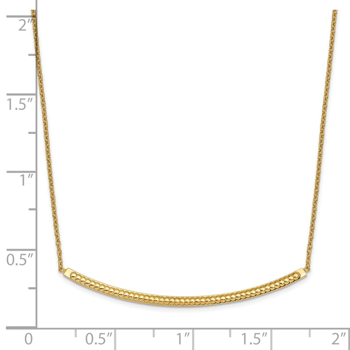14k Yellow Gold Polished D.C Necklace