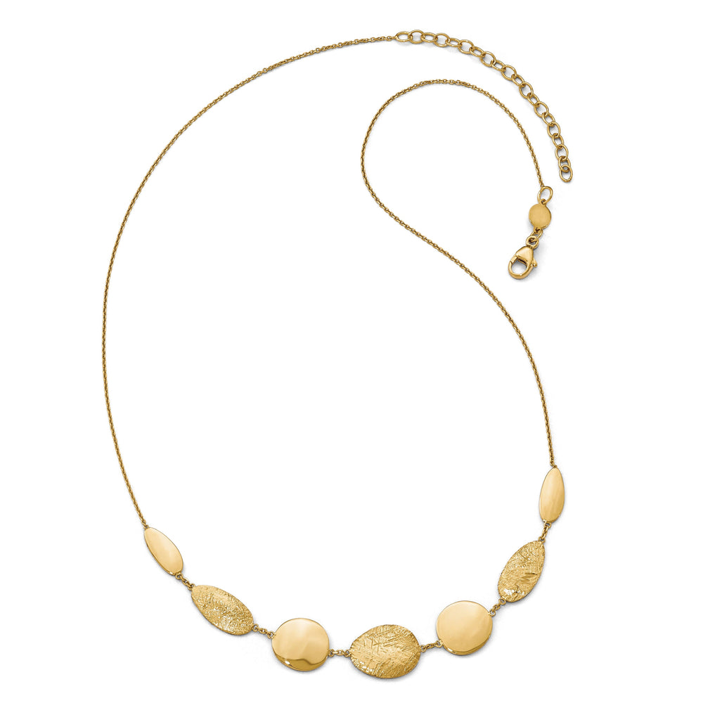 14k Yellow Gold Polished D.C Necklace