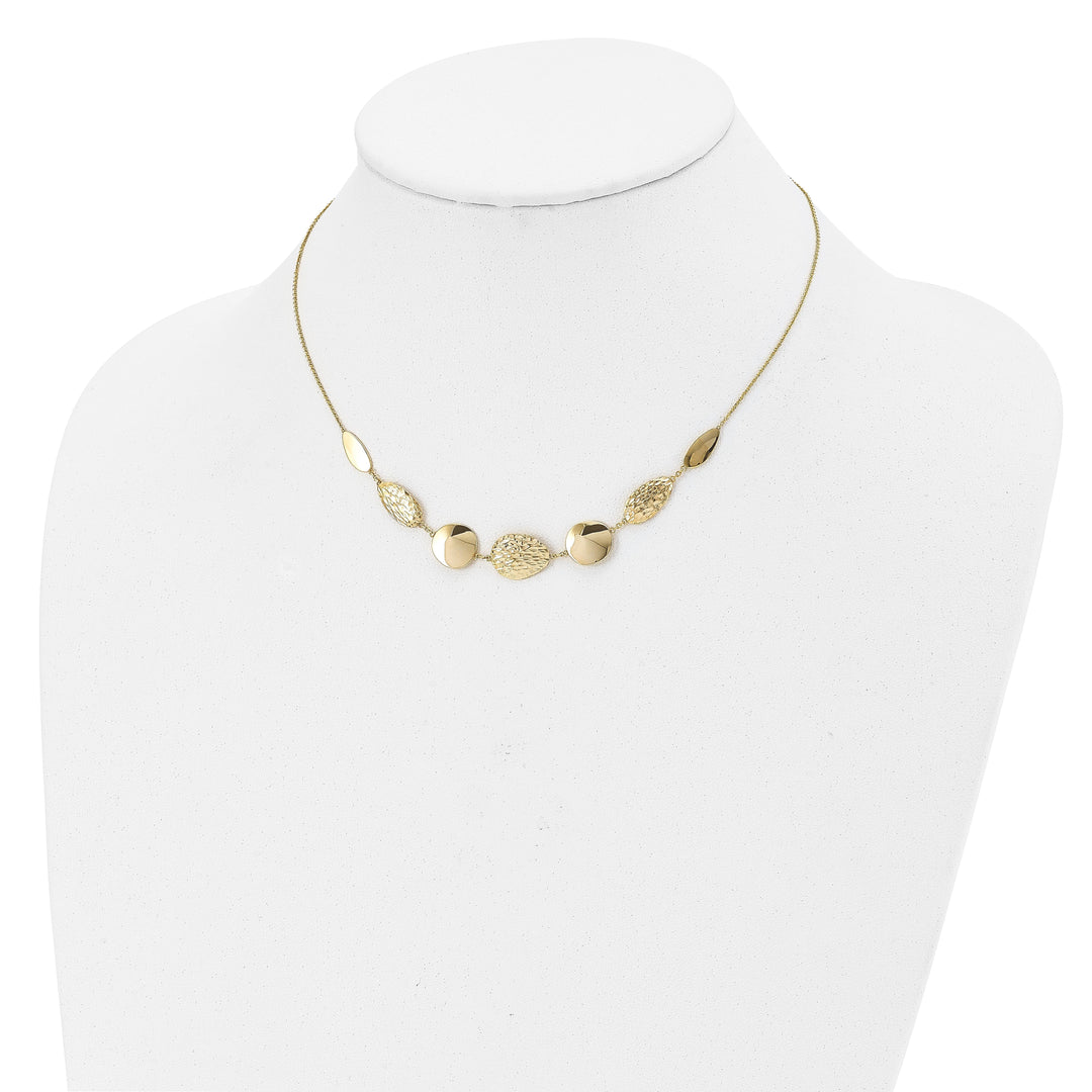 14k Yellow Gold Polished D.C Necklace