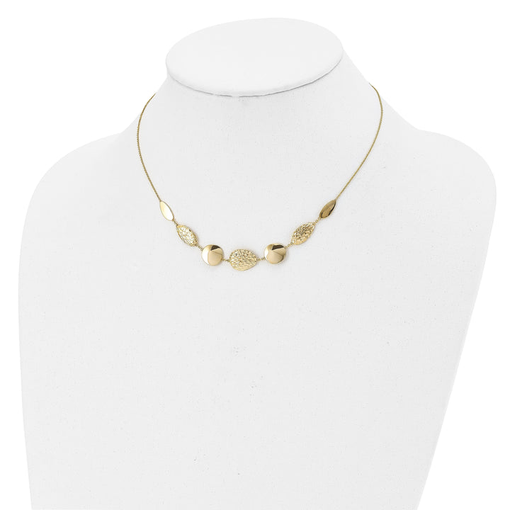 14k Yellow Gold Polished D.C Necklace