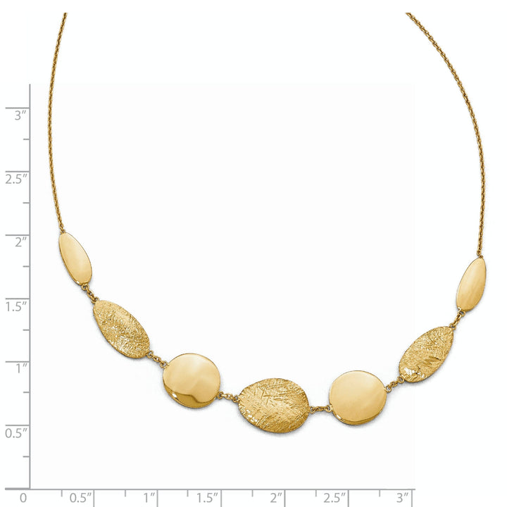 14k Yellow Gold Polished D.C Necklace
