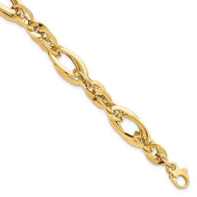 14k Yellow Gold Polished Fancy Link Bracelet at $ 812.97 only from Jewelryshopping.com