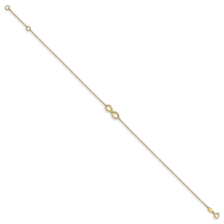 Leslie 14k Yellow Gold Polished Infinity Anklet