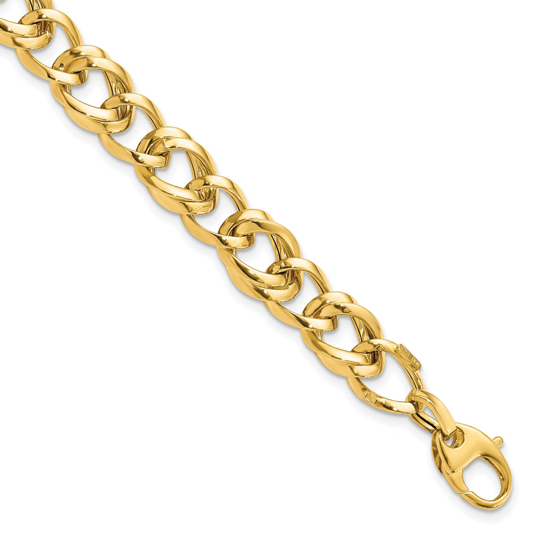 14k Yellow Gold Polished Link Bracelet