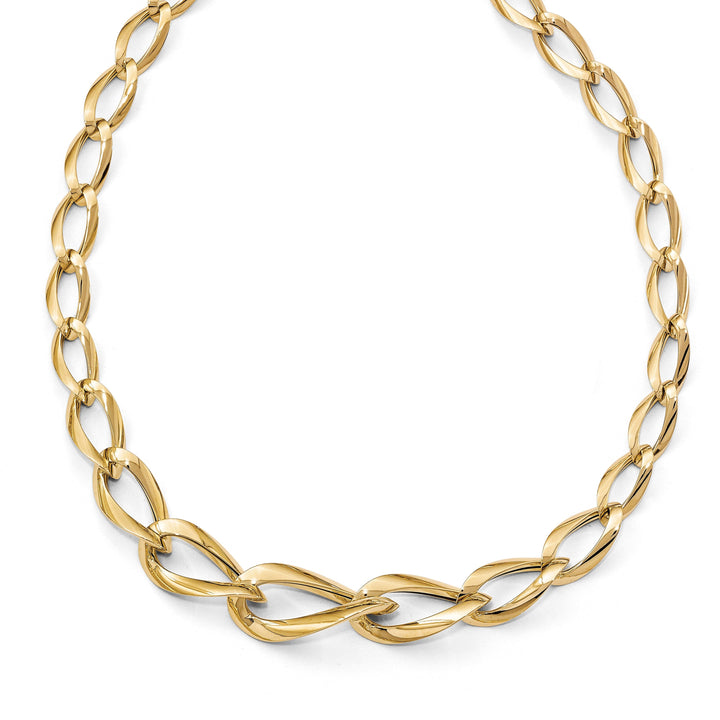 14k Yellow Gold Fancy Link Necklace