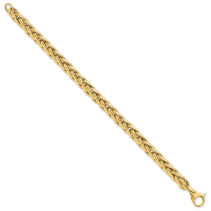 14k Yellow Gold Polished Fancy Link Bracelet