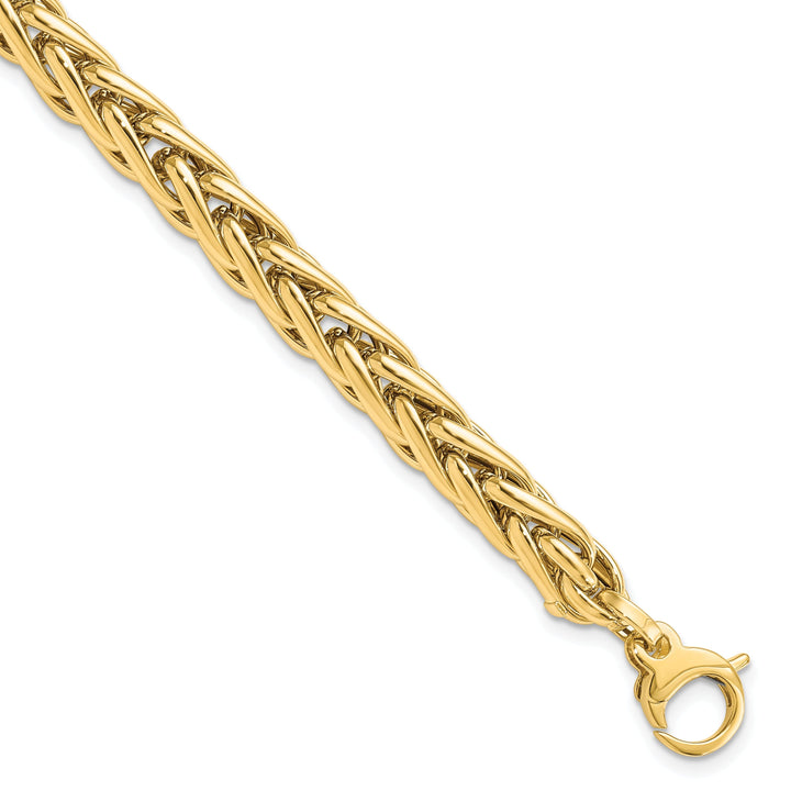 14k Yellow Gold Polished Fancy Link Bracelet