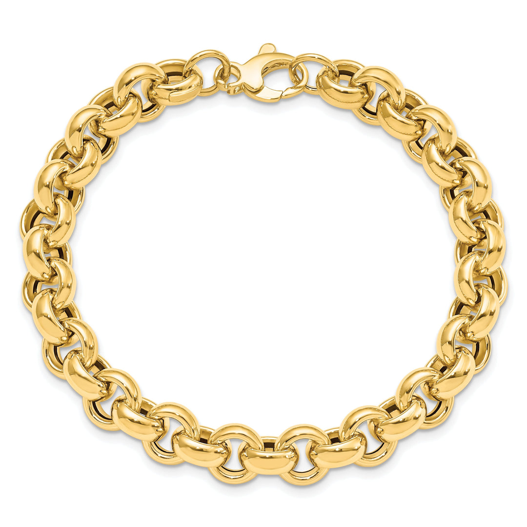 14k Yellow Gold Rolo Link Bracelet