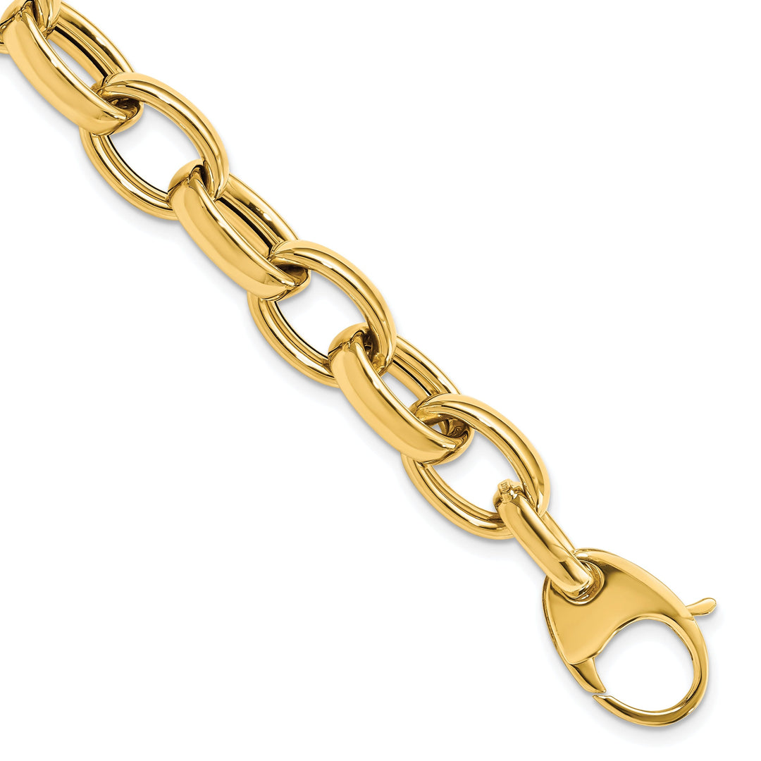 14k Yellow Gold Fancy Link Bracelet