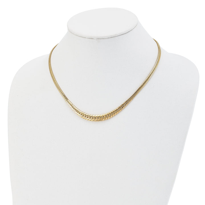 14k Yellow Gold Graduated Fancy Link Necklace