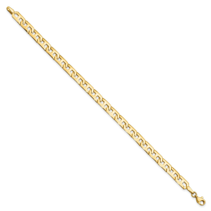 14k Yellow Gold Polished Fancy Link Bracelet