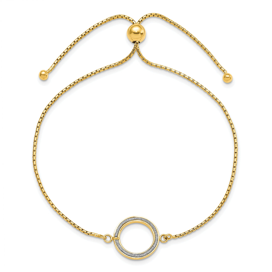 14k Yellow Gold Glimmer Adjustable Bracelet