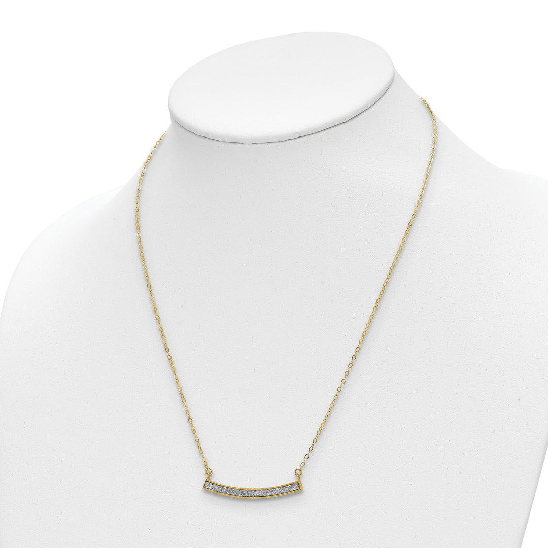 Leslie 14k Yellow Gold Glimmer Infused Necklace