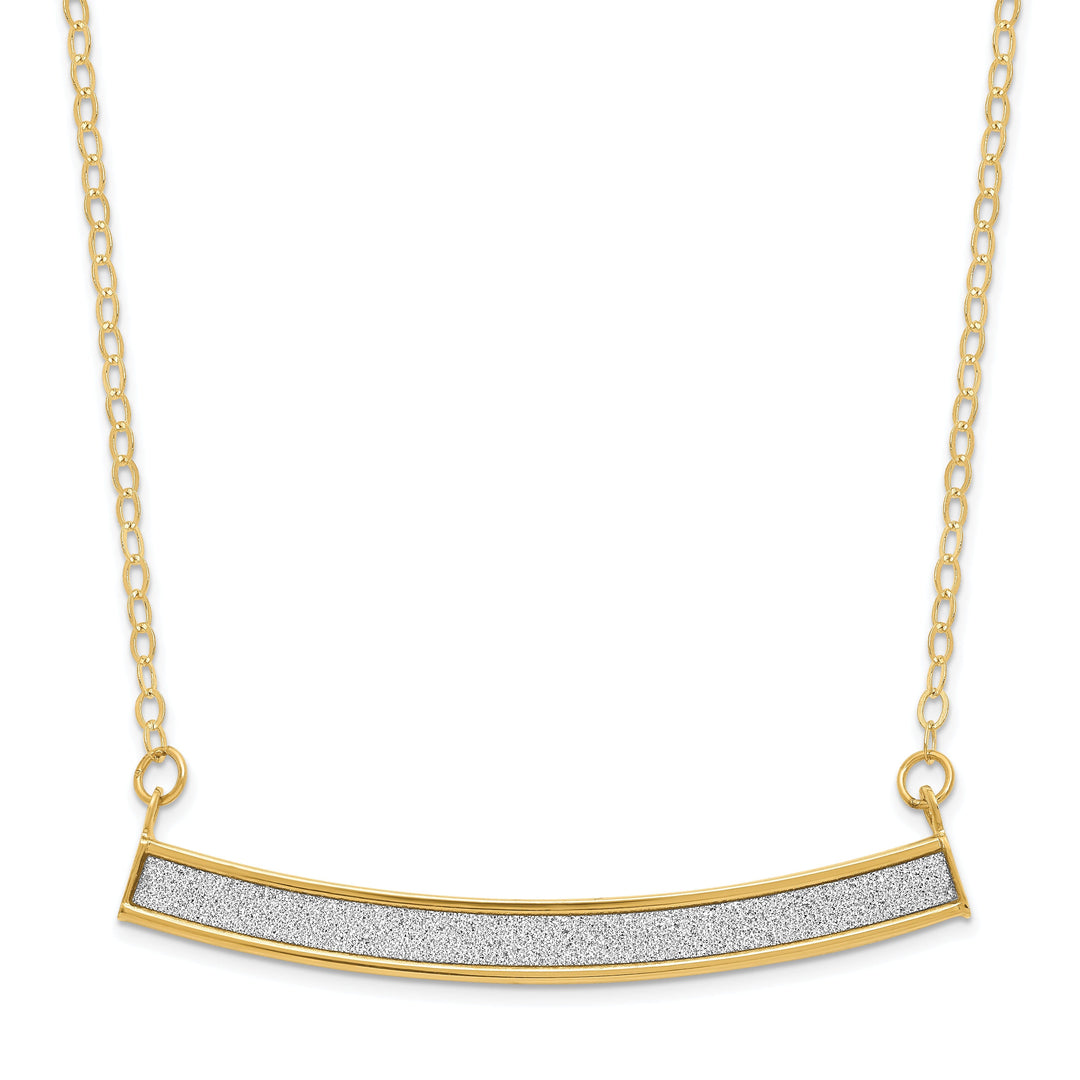 Leslie 14k Yellow Gold Glimmer Infused Necklace