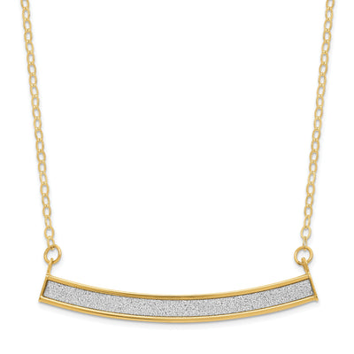 Leslie 14k Yellow Gold Glimmer Infused Necklace at $ 280.08 only from Jewelryshopping.com