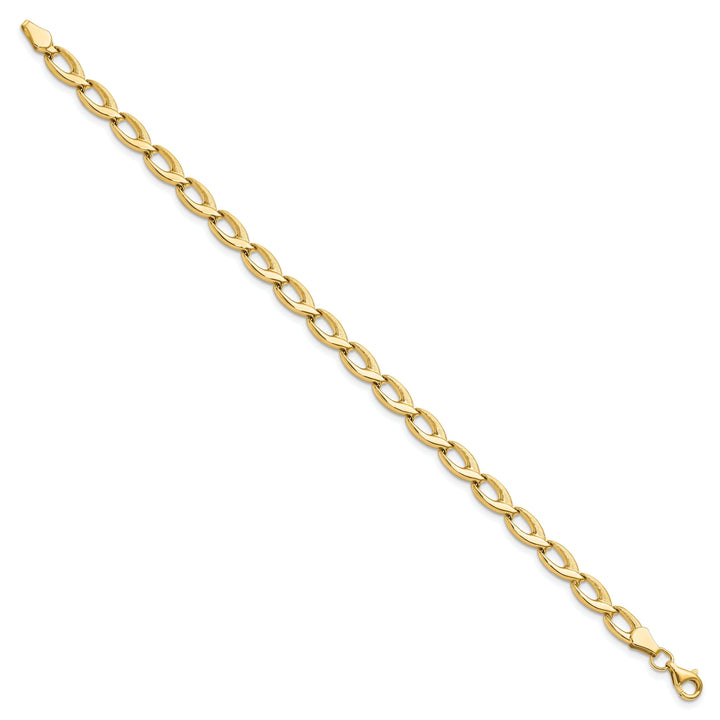 14k Yellow Gold Fancy Link Bracelet