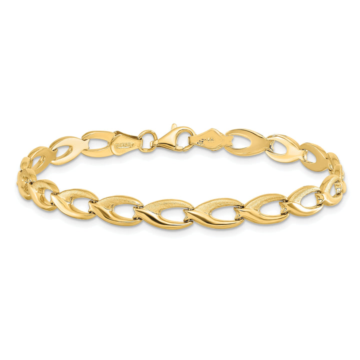 14k Yellow Gold Fancy Link Bracelet