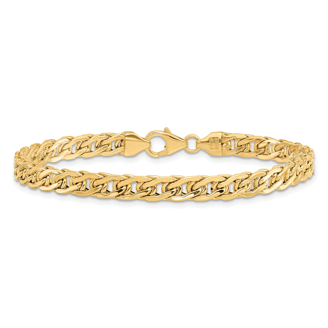 14k Yellow Gold Polished Fancy Link Bracelet