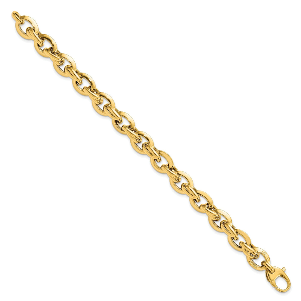 14k Yellow Gold Polished Fancy Link Bracelet